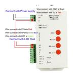 T-1000S,LED sd card pixel controller;full color;SPI signal output;2048 pixels