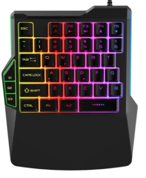 Cheap Ergonomic Design Wired Computer Keyboard 19-key Rollover Macro Function Iron Plate Counterweight Supports Monochrome / colorful Backlight for sale