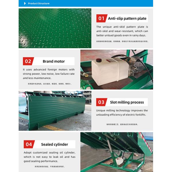 Adjustable Hydraulic Fixed Dock Leveler Plate Stationary Elevator For Truck Container