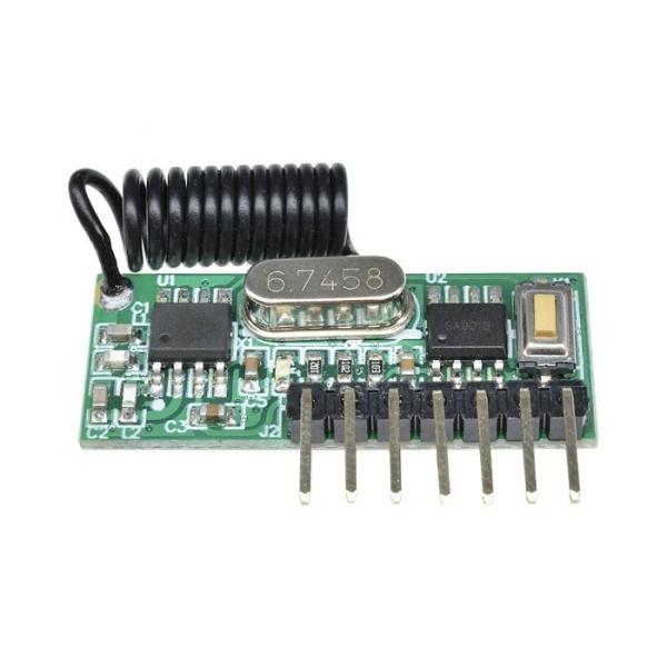 Cheap 433MHz RF Wireless Module Receiver 4 Channel Learning Decoding Remote Control for sale