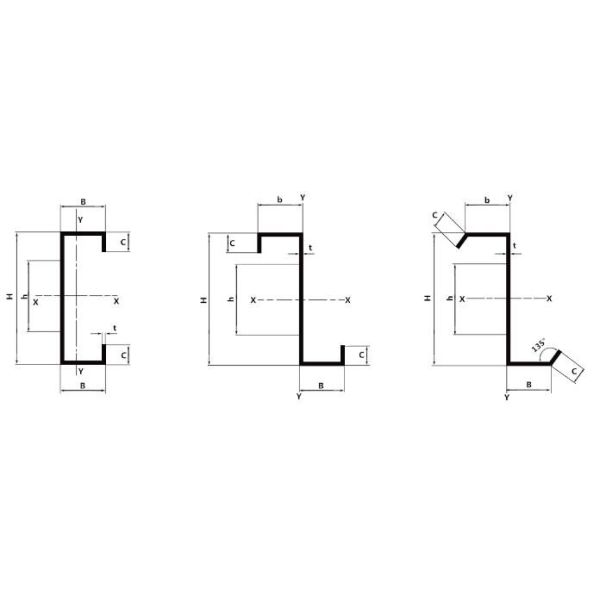 10# 48×100 Channel Steel Beam 300 Series c shape beam for building 5.3mm thickness