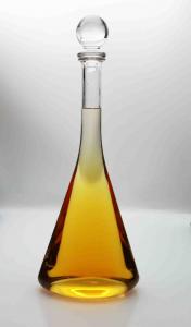 China Star Trek Enterprise Replica OEM RISAN Glass Spirit Bottle 0.75L Oval Shape Long Neck on sale