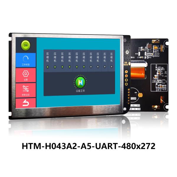 Cheap 4.3 Inch UART TFT LCD 480x272 Display TFT MODULE PANEL WITH LCD CONTROLLER BOARD for sale