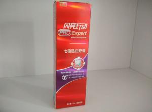 China toothpaste folded paper box on sale