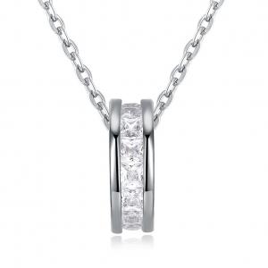 China Sterling Silver 925 Diamond Small Pretty Waist Necklace Fashion Temperament Chain on sale