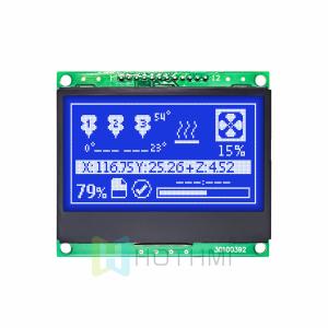 China 3.0 inch LCD 128x64 Blue Graphic LCD Display | STN Negative Display | White Backlight | ST7565R | SPI arduino on sale