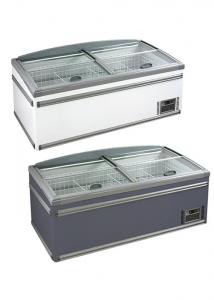 Best Sliding Door R134a Island Freezer Refrigerator Counter Display Case wholesale