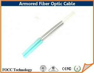 Best Indoor Outdoor Fiber Optic Armored Cable Network With Flexible Metal Tube wholesale