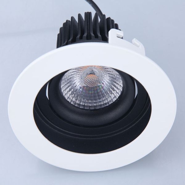 Rotatable IP54 Recessed Anti Glare 5W 7W COB LED Downlight