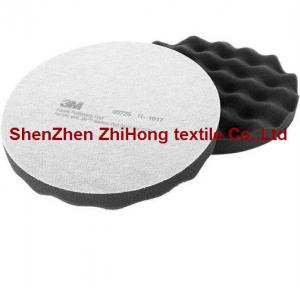 Best Black foam polishing pad with  hook loop magic tape wholesale