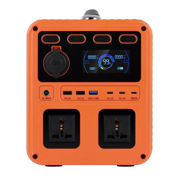 Cheap IP61 High Output Power DC 13V 1200W AC Switch QC3.0 Portable Power Generator With Two Way Inverter For Home Backup for sale