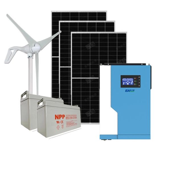 Mppt Solar Panel Battery Storage System 110VAC 5.5kw Hybrid Solar System For