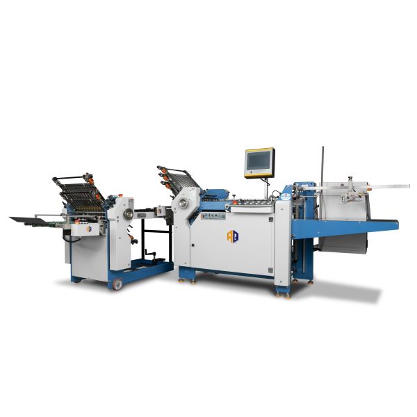 Large Size Cross Fold Paper Folding Machine With CE Approval Leaflet Paper Folder 3.8KW