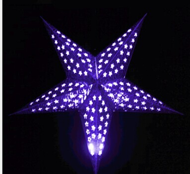 The five-star red lanterns Send electronic wax send lever Laser paper lantern Wedding celebrations The led lanterns