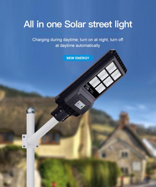 Waterproof 30w All In One Solar Street Light With Intelligent Remote Control Function