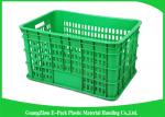 Large Vented Economic Plastic Food Crates Recyclable For Agriculture 670 * 480 *