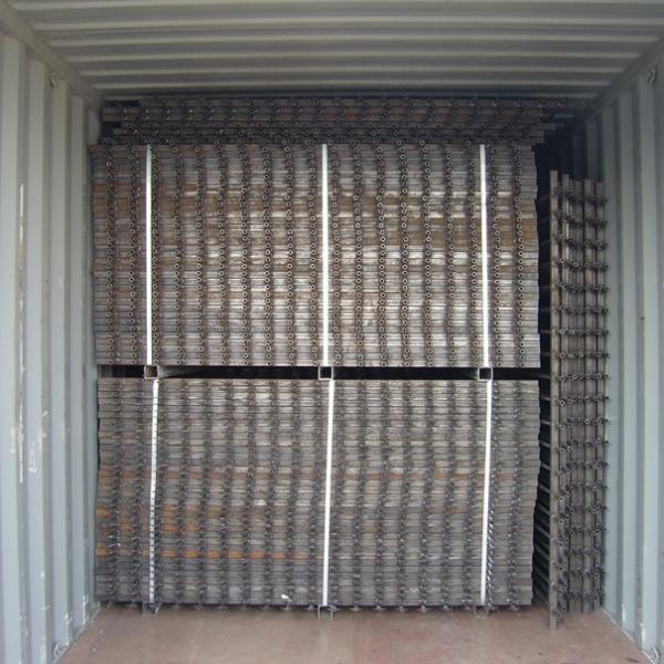 Perforated Sheet Metal Fence Posts Galvanized Iron Tube Material 1400mm Height