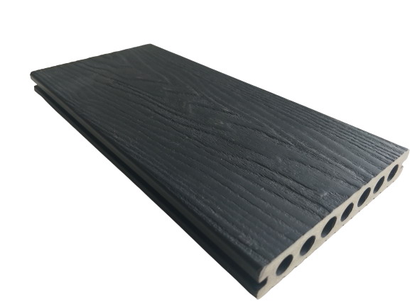 ISO14001 Woodgrain 140mm X 23mm WPC Decking Boards
