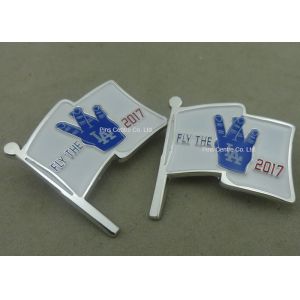 Personalised Custom Soft Enamel Pin , LA Butterfly Clutch Pin Badges