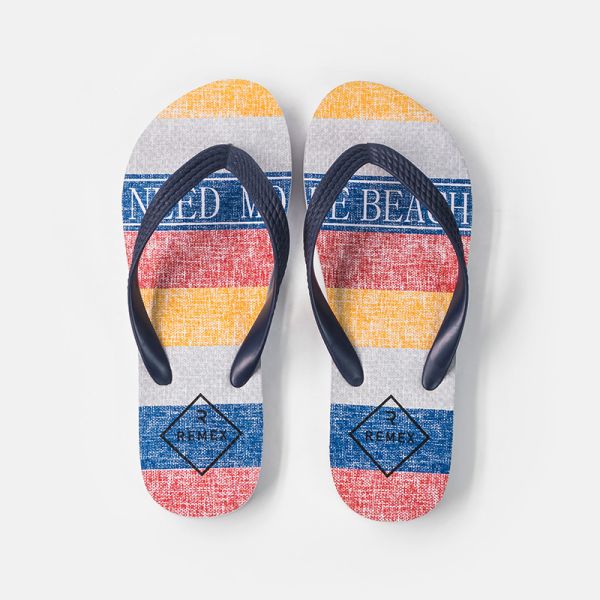 PVC Thin Strap Flip Flops , Lightweight Mens House Slippers