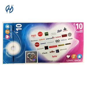 Rainbow Paper Anti Counterfeiting Label Currency Value Custom Security Label