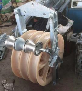 China Conductor Pulley Block Stringing Pulley Grounding Roller Stringing Block on sale