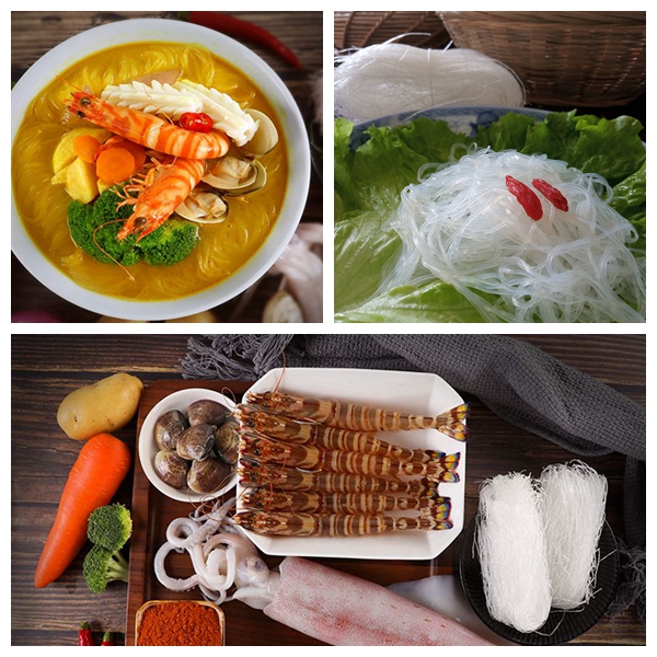 250g Per Bags 100 Green Mung Bean LongKou Vermicelli Noodles