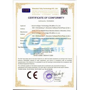 Besto Intelligent Technology (Shenzhen) Co., Ltd Certifications