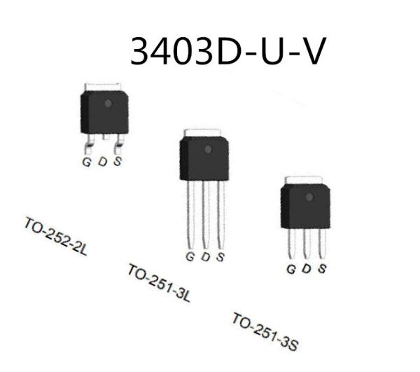 Cheap Linear Power Mos Field Effect Transistor Vertical Structure 3403D-U-V for sale