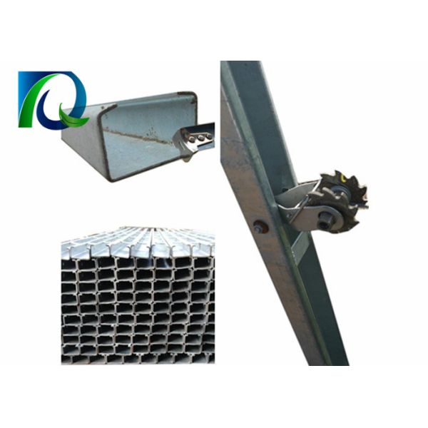 2.7M Height Vineyard End Posts With Round Holes Hot Dipped Galvanized