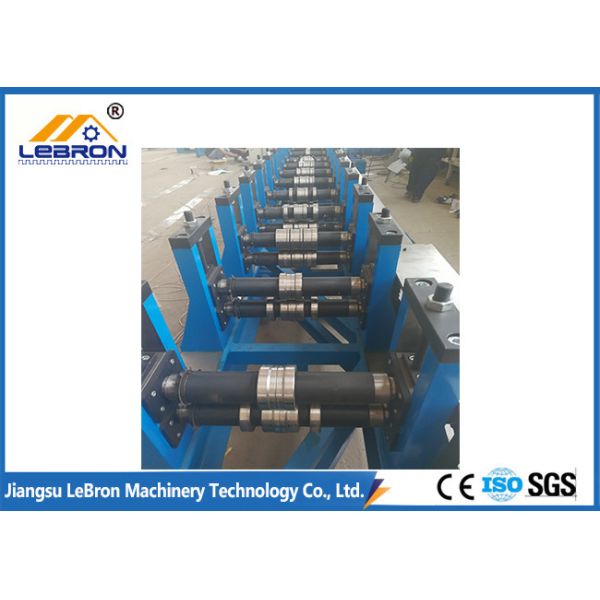 PLC Control Automatic Hydraulic Cut Storage Rack Roll Forming Machine Durable Quality