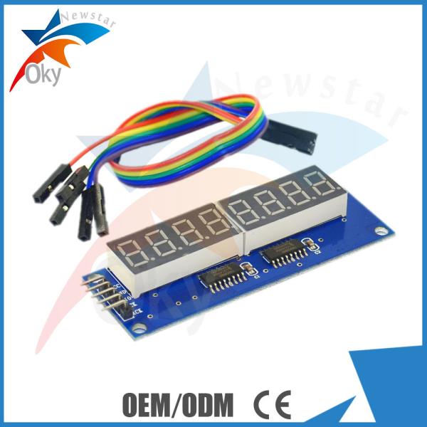 Cheap 8 Digital Led Display Module 8 Parallel 595 Driver Blue Digital Control Circuit Board for sale