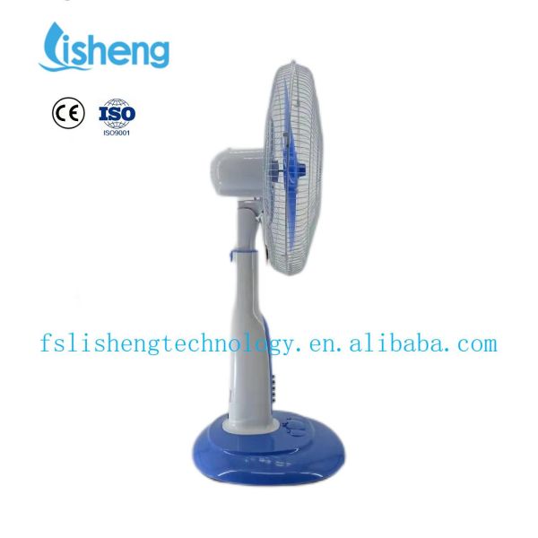 16/18 Inch DC 12V 12W Solar Floor Fan With Lithium Battery And Charger