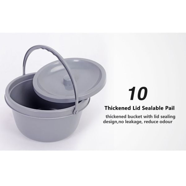 Convenient Toilet Chair For Disabled Powder Coated Folding Commode Chair YFH-ZBY007 51.5*19*73cm