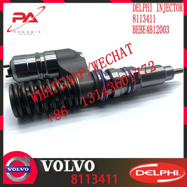 Diesel Engine Fuel injector 8113411 BEBE4B12003 A1 for V-O-L-V D12 3039 US 465 SPEC 345-385 HP