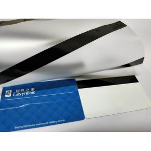 China A4 Size Plastic Card Making Pvc Coated Overlay With Magnetic Stripe on sale