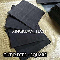 Black Woven Wire Mesh Cloth For Rubber Plastic Industry 40 Mesh 60 Mesh 80 Mesh