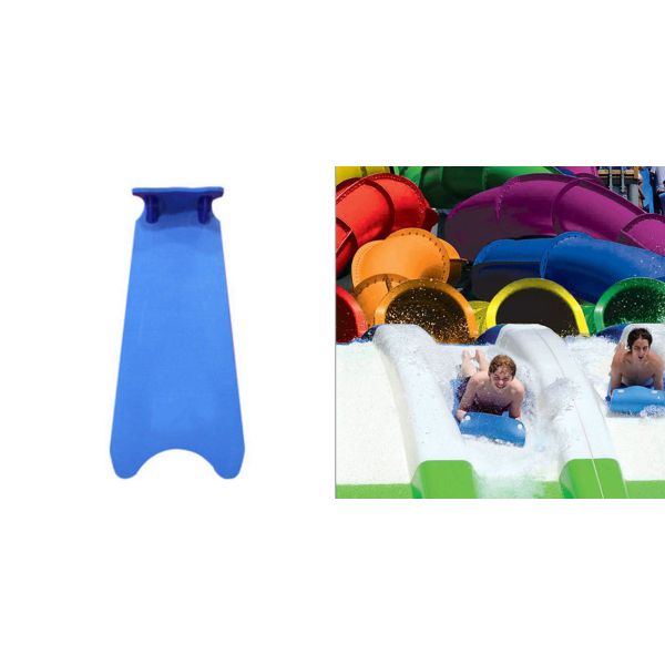 Foam Water Slide Mats Non Fade Low Fricition Blue Color Reinforced