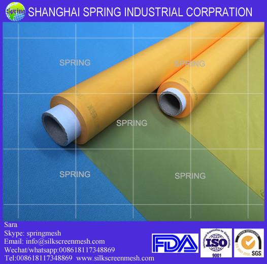 Cheap 120 mesh count(47T) 100% polyester monofilament custom t shirt silk screen printing mesh/screen printing mesh for sale