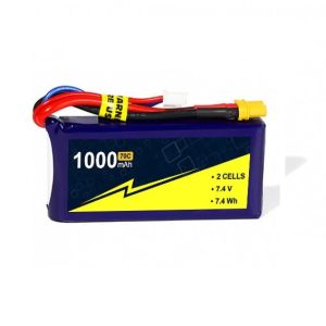 Best 7.4V 2s Lipo Battery 1000mah RC Aircraft Batteries 70~140C With W/XT-30 wholesale