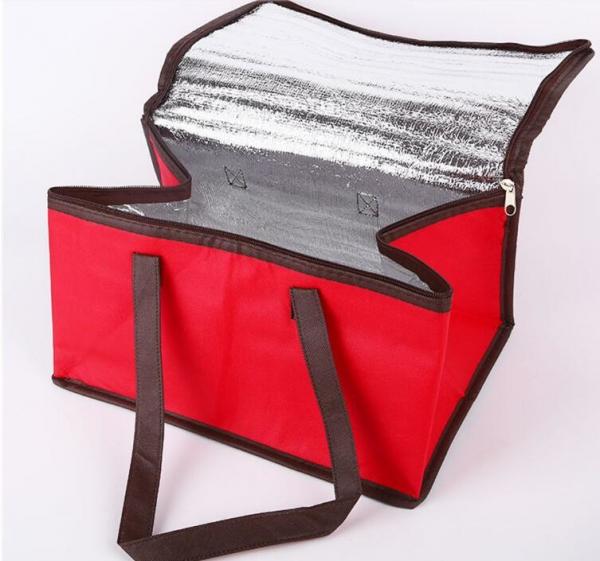 High quality Insulated Commercial Food Delivery Bag with Side Pockets Thick Insulation Cooler Bag,Chinese factory hot sa
