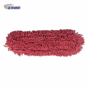 Best 16x60cm Medium Size Red Thread High Performance Industrial Cotton Dust Mop Head wholesale