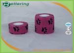 Non Woven Self Adhesive Bandage Roll , Coflex Pink Cohesive Tape For Dog / Cat /