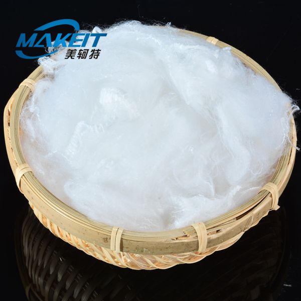 0.9d Eiderdown-Like Polyester Staple Fiber For Pillow Filling Materials