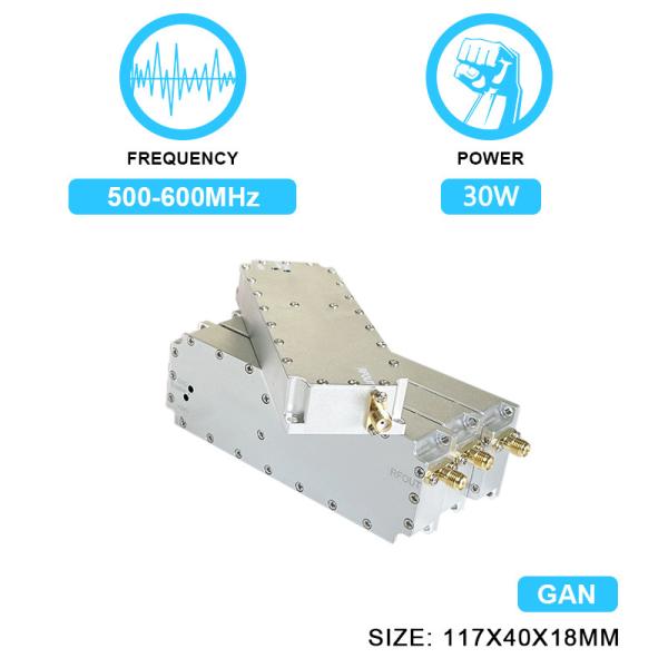 Cheap 30W 500-600MHz Anti Fpv Drone System Uav Jamming Device RF Power Amplifier Module Anti-Drone Module With  GAN And Isolation Protector for sale
