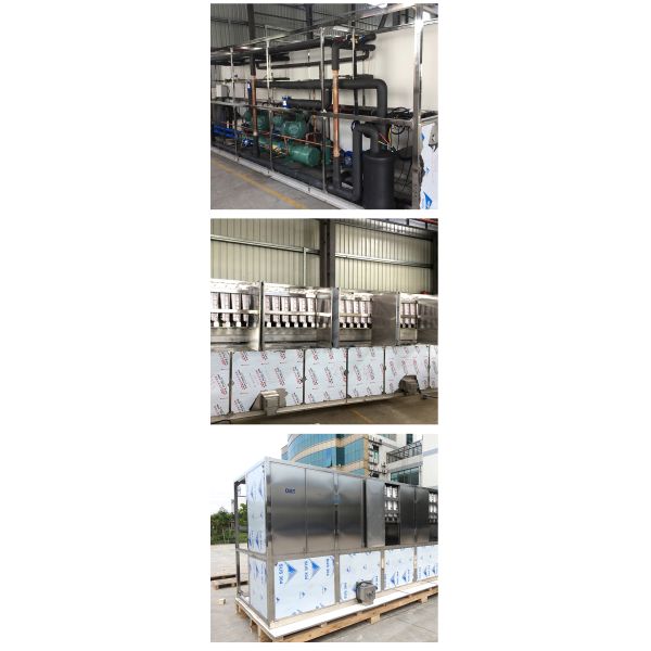 Stainless Steel Large Cube Ice Machine Industrial 8 Ton Giant Ice Cube Maker
