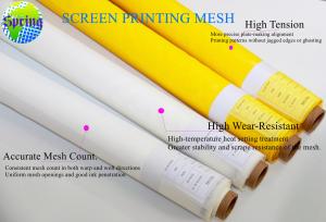 China Polyester Screen Printing Mesh with Low Elasticity for Various Printing Applications on sale