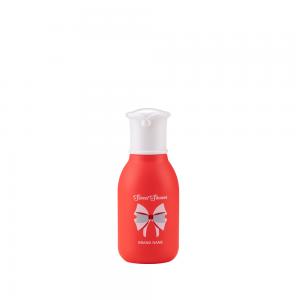 Best Red Frosted Toner Serum 200ml PET Packaging Bottle With Flower Cap wholesale