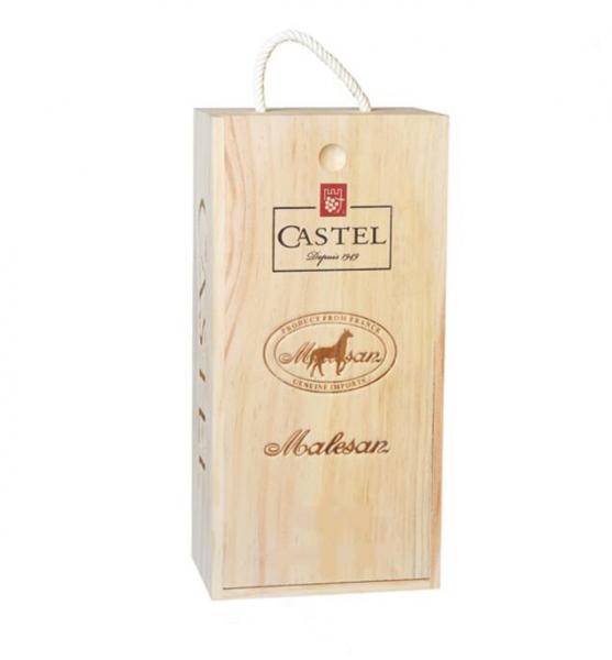 Handmade wooden wine box Luxury single soild wooden box for wine