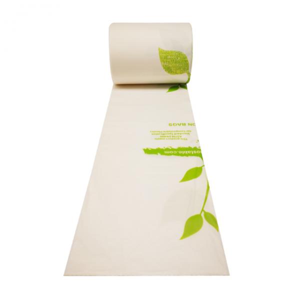 ASTM D 6400 Certified 100% compostable bags on roll with retail packaging
